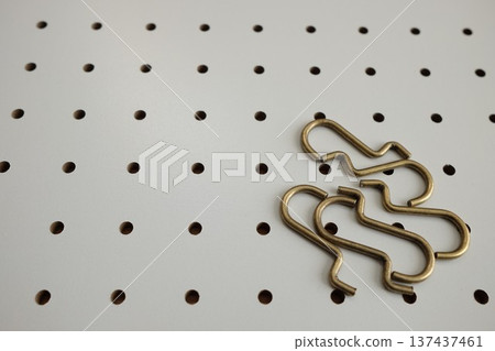 Pegboard and hooks 137437461