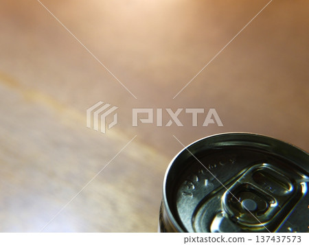 A close-up of the pull tab of a can of coffee A close-up of the pull tab of a can of coffee 137437573