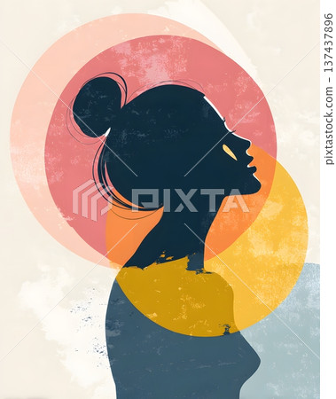 Modern happiness awareness visual minimal and professional style Modern happiness awareness visual minimal and professional style 137437896