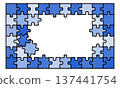 Puzzle frame 137441754