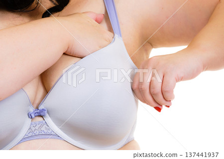 Fat woman big breast wearing bra Fat woman big breast wearing bra 137441937