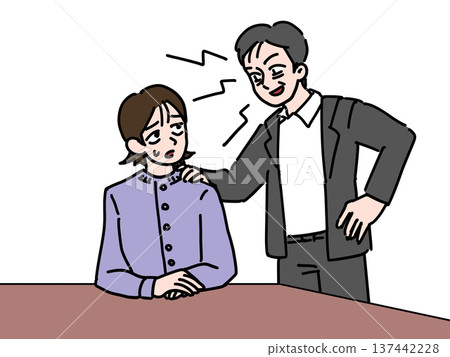 Workplace power harassment (male boss and female subordinate) 137442228