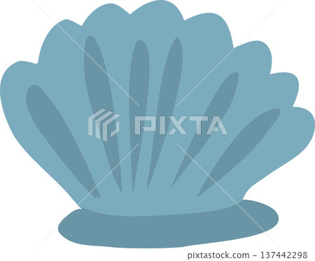 Clam Shell. for Beach and Ocean Decor 137442298
