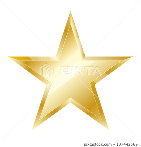 gold star on a white background 137442569
