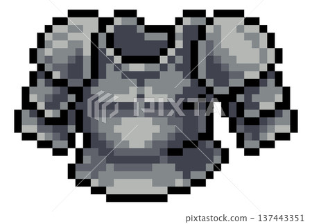 Pixel Art Plate Heavy Armor Video Game Item Icon 137443351