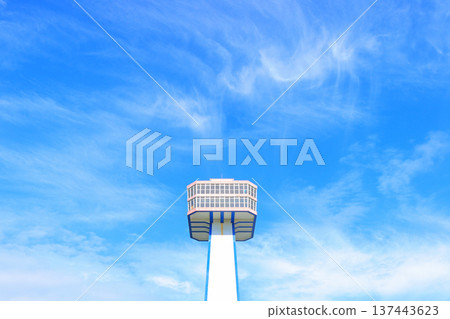 View of Tojinbo Tower, Sakai City, Fukui Prefecture 137443623