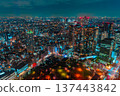 從東京都觀察台的夜景 137443842