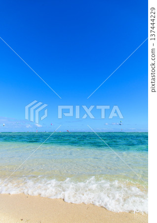 毛里求斯美麗的海灘景色 137444229