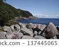 Columnar joints and rocky coastline of the Kumano Sea 137445065