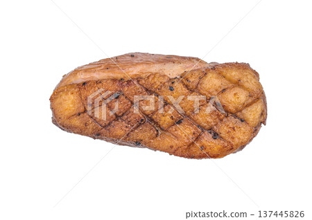 Roasted duck breast whole arranged on clean backdrop perfect for culinary visuals recipe content and restaurant menus. Roasted duck breast whole arranged on clean backdrop perfect for culinary visuals recipe content and restaurant menus. 137445826