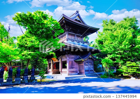 The main gate of Daikakuji Temple of the Soto sect The main gate of Daikakuji Temple of the Soto sect 137445994