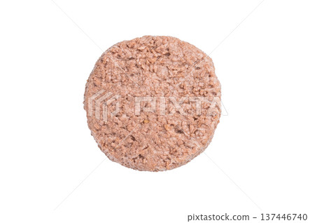 Raw plant based meat patties vegan burger alternative made from vegetable protein healthy sustainable food top view Raw plant based meat patties vegan burger alternative made from vegetable protein healthy sustainable food top view 137446740