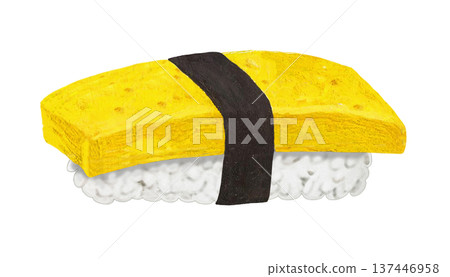 Nigiri Sushi - Egg Nigiri Sushi - Egg 137446958