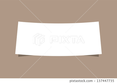 Curved paper with shadow. Paper shadow effect. Curved paper with shadow. Paper shadow effect. 137447735
