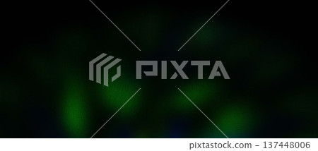 Abstract Dark Green Neon Glow Background with Soft Light Blur 137448006
