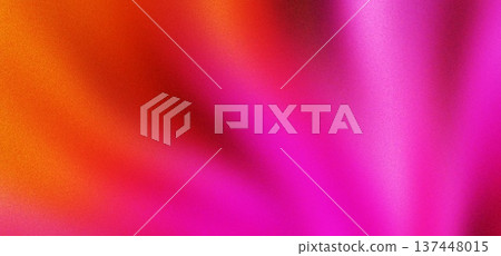 Abstract Pink Orange Gradient Burst Background with Vibrant Glow 137448015