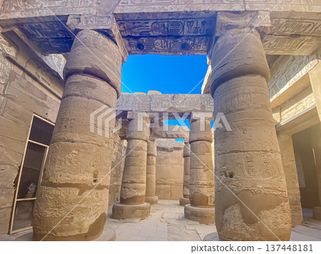 Karnak Temple is dedicated to the temple complex of Ancient Egypt. Thebes, Karnak, Luxor, Egypt Karnak Temple is dedicated to the temple complex of Ancient Egypt. Thebes, Karnak, Luxor, Egypt 137448181