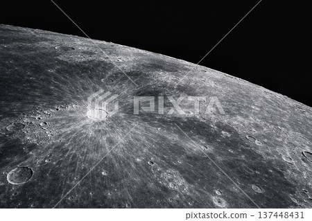 Image of the moon's surface - AI-generated image 137448431