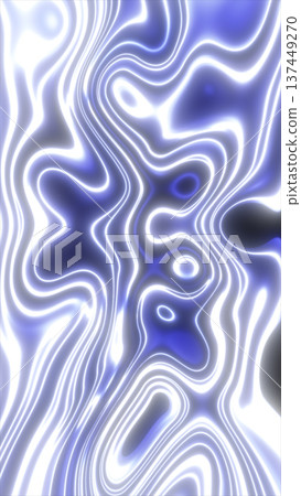 Abstract glowing fluid waves with smooth luminous lines in blue and white tones, creating a futuristic, dynamic, and energetic digital background 137449270