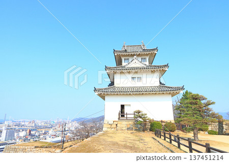 香川縣丸龜市丸龜城風景 香川縣丸龜市丸龜城風景 137451214