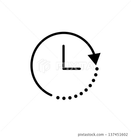 Employee Benefits Icon Shortened Working Hours Employee Benefits Icon Shortened Working Hours 137451602