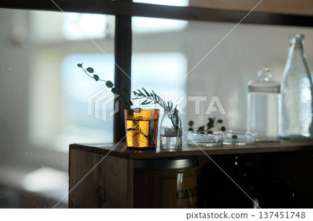 Interior reflected in the window Interior reflected in the window 137451748