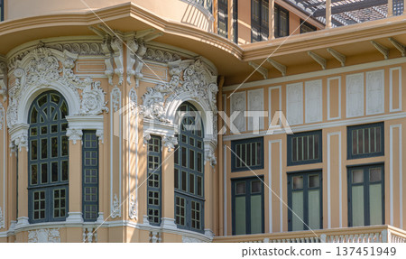 Located on the banks of the Chao Phraya River, the Bank of Thailand Museum occupies the former Bang Khun Phrom Palace a magnificent early 20th-century residence featuring a unique mix of Neo-Baroque, Located on the banks of the Chao Phraya River, the Bank of Thailand Museum occupies the former Bang Khun Phrom Palace a magnificent early 20th-century residence featuring a unique mix of Neo-Baroque, 137451949