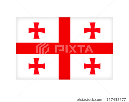 Georgia flag illustration 2 Georgia flag illustration 2 137452377