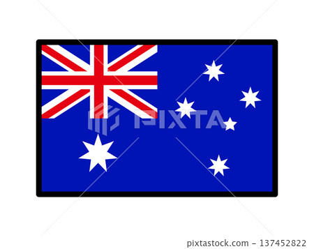 Australian flag illustration material Australian flag illustration material 137452822