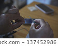 A man making a fly 137452986