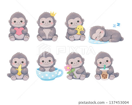 大猩猩插圖集 137453004