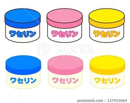 Simple Vaseline illustration material set Simple Vaseline illustration material set 137453064