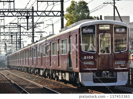 Hankyu Takarazuka Line 2000 series heading to Takarazuka Hankyu Takarazuka Line 2000 series heading to Takarazuka 137453363