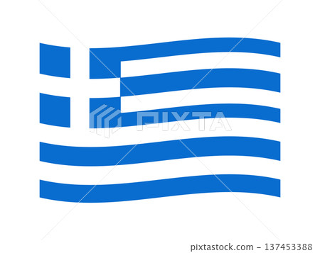 Greek flag illustration 4 137453388