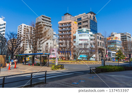 東京城市景觀:武藏堺車站北出口 東京城市景觀:武藏堺車站北出口 137453397