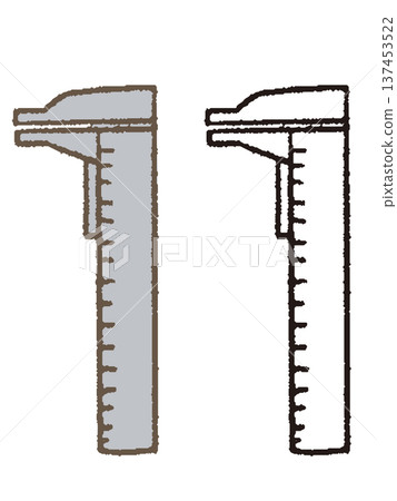 卡尺的插圖 卡尺的插圖 137453522