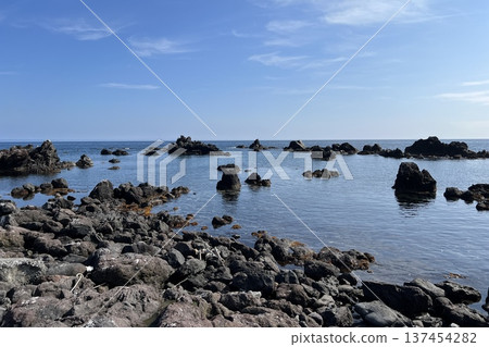 The sea of Rishiri Island, Hokkaido The sea of Rishiri Island, Hokkaido 137454282