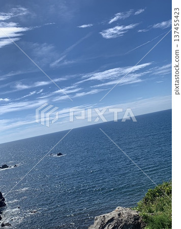 blue sea and sky blue sea and sky 137455423