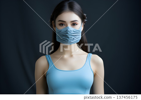 Wear a cloth to cover the nose to prevent respiratory disease Generative AI Wear a cloth to cover the nose to prevent respiratory disease Generative AI 137456175