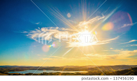 藍天和陽光 137456190