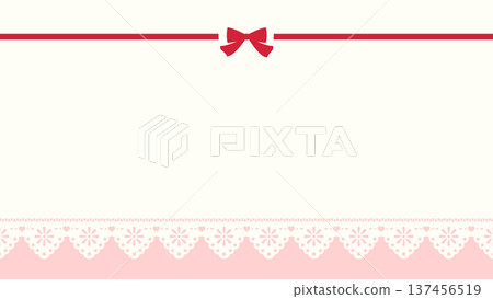 粉紅色背景的蕾絲和絲帶,16:9 橫向尺寸 粉紅色背景的蕾絲和絲帶,16:9 橫向尺寸 137456519