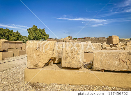 Karnak Temple is dedicated to the temple complex of Ancient Egypt. Thebes, Karnak, Luxor, Egypt Karnak Temple is dedicated to the temple complex of Ancient Egypt. Thebes, Karnak, Luxor, Egypt 137456702