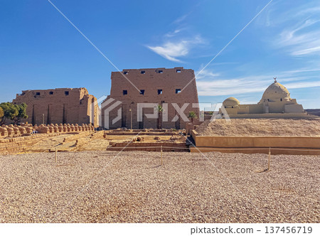 Karnak Temple is dedicated to the temple complex of Ancient Egypt. Thebes, Karnak, Luxor, Egypt Karnak Temple is dedicated to the temple complex of Ancient Egypt. Thebes, Karnak, Luxor, Egypt 137456719