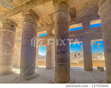 Karnak Temple is dedicated to the temple complex of Ancient Egypt. Thebes, Karnak, Luxor, Egypt Karnak Temple is dedicated to the temple complex of Ancient Egypt. Thebes, Karnak, Luxor, Egypt 137456840