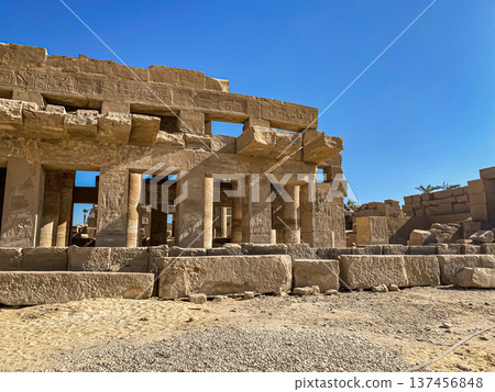 Karnak Temple is dedicated to the temple complex of Ancient Egypt. Thebes, Karnak, Luxor, Egypt 137456848
