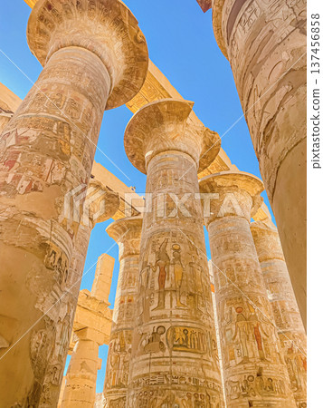 Karnak Temple is dedicated to the temple complex of Ancient Egypt. Thebes, Karnak, Luxor, Egypt Karnak Temple is dedicated to the temple complex of Ancient Egypt. Thebes, Karnak, Luxor, Egypt 137456858