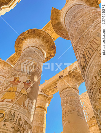 Karnak Temple is dedicated to the temple complex of Ancient Egypt. Thebes, Karnak, Luxor, Egypt Karnak Temple is dedicated to the temple complex of Ancient Egypt. Thebes, Karnak, Luxor, Egypt 137456871