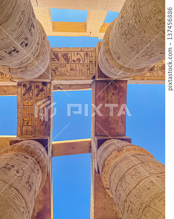 Karnak Temple is dedicated to the temple complex of Ancient Egypt. Thebes, Karnak, Luxor, Egypt Karnak Temple is dedicated to the temple complex of Ancient Egypt. Thebes, Karnak, Luxor, Egypt 137456886
