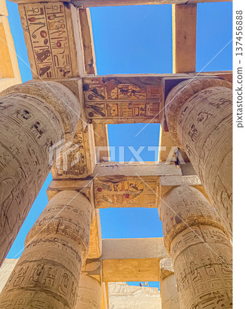 Karnak Temple is dedicated to the temple complex of Ancient Egypt. Thebes, Karnak, Luxor, Egypt 137456888