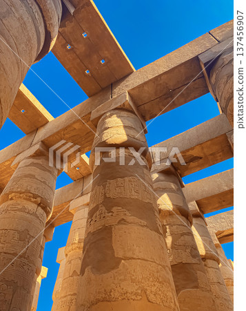Karnak Temple is dedicated to the temple complex of Ancient Egypt. Thebes, Karnak, Luxor, Egypt Karnak Temple is dedicated to the temple complex of Ancient Egypt. Thebes, Karnak, Luxor, Egypt 137456907
